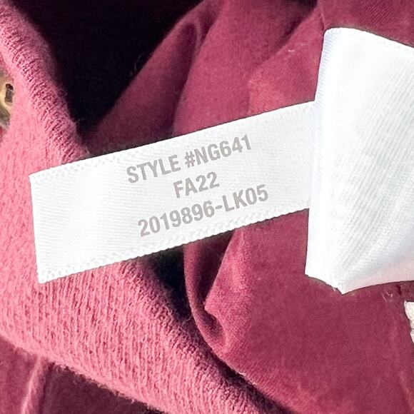 MADEWELL Hayfield Double Breasted Blazer Jacket Small Maroon Cotton Jacket Boxy - Picture 7 of 7